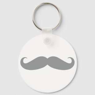 Porte-clés Motif gris de moustache