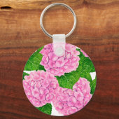 Porte-clés Motif Hydrangea (Recto)