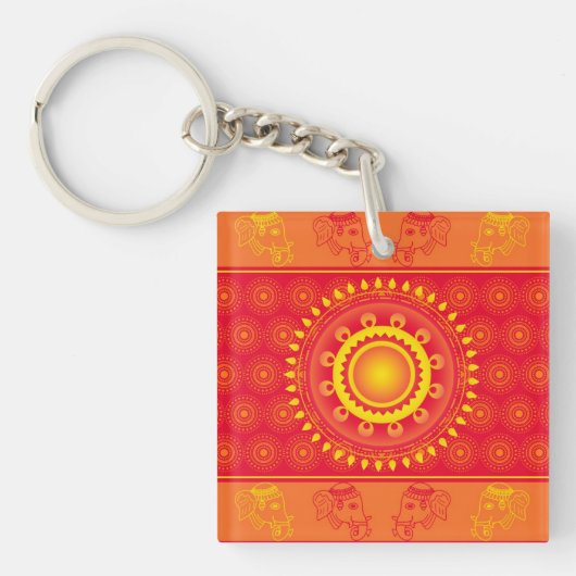Porte-clés Motif indien (Devant)