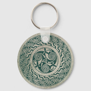 Porte-clés Motif irlandais de médaillon de Knotwork de Celti