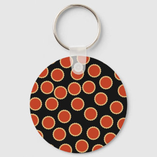 Porte-clés Motif Jam Tart. Rouge fraise. Des tartes.