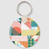 Porte-clés Motif Jumble géométrique (Recto)