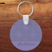 Porte-clés Motif lavande personnalisé (Recto)