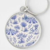 porte-clés motif lavande vintage (Devant)