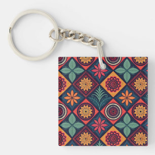 Porte-clés Motif magique Fleurs