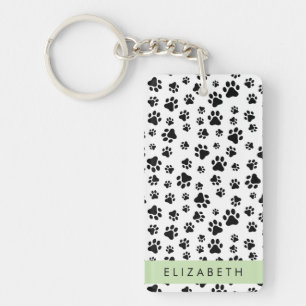 Porte-clés Motif mâle, Patrouilles de chien, Noir et Blanc, V