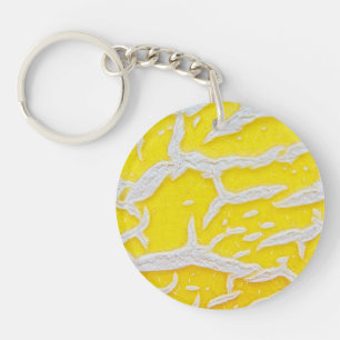 Porte-clés Motif melon jaune
