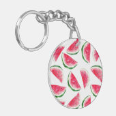 Porte-clés Motif mignon d'ananas et de pastèque (Devant gauche)