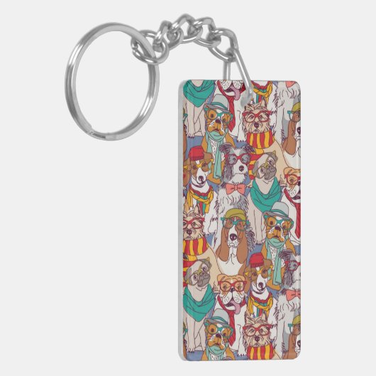 Porte-clés Motif mignon de mode de chiot (Devant gauche)