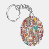 Porte-clés Motif mignon de mode de chiot (Devant gauche)