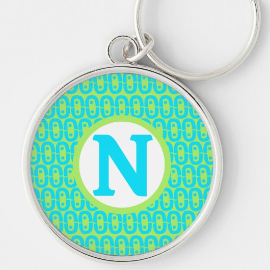 Porte-clés motif moderne et coloré (Devant)