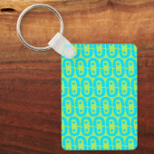 Porte-clés motif moderne et coloré (Recto)