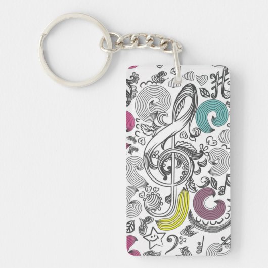 Porte-clés Motif musical (Devant)