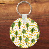 Porte-clés Motif Naïve Green Black Tree (Verso)