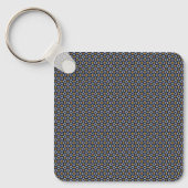 Porte-clés Motif noir circulaire sans fil (Recto)
