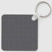 Porte-clés Motif noir circulaire sans fil (Dos)