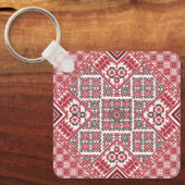 Porte-clés Motif palestinien de broderie 2 (Recto)