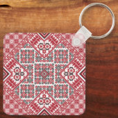 Porte-clés Motif palestinien de broderie 2 (Verso)