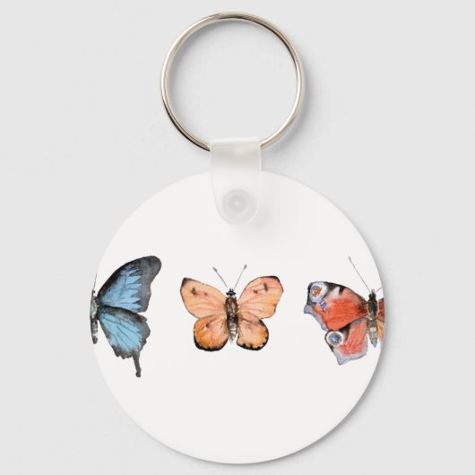 Porte-clés Motif papillon (Recto)