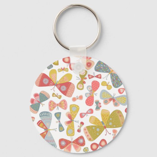 Porte-clés Motif papillon moderne (Recto)