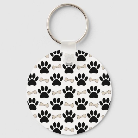 Porte-clés Motif Pâtes Et Os (Recto)