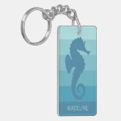 Porte-clés Motif personnalisé Turquoise Turquoise Bleu Vert G (Devant gauche)