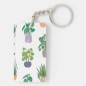 Porte-clés motif plante (Dos)