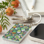 Porte-clés motif plante (Devant droit)