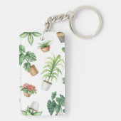 Porte-clés motif plante (Dos)