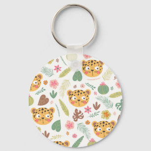 Porte-clés Motif Plante de Leopard Head Tropical