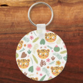 Porte-clés Motif Plante de Leopard Head Tropical (Recto)