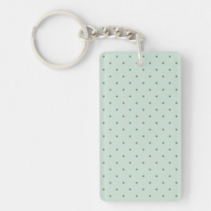 Porte-clés Motif Pois vert dainty sur un vert plus clair