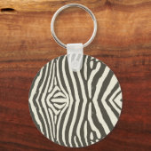 Porte-clés Motif Poster de animal Zebra Stripe (Recto)