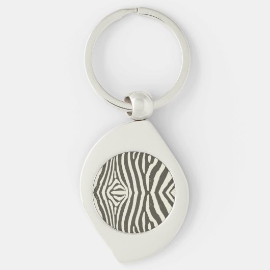 Porte-clés Motif Poster de animal Zebra Stripe (Devant)