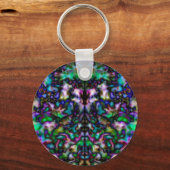 Porte-clés Motif psychédélique coloré (Recto)