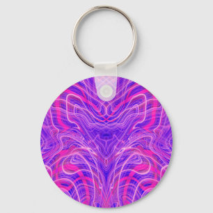 Porte-clés Motif psychédélique violet
