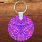 Porte-clés Motif psychédélique violet (Recto)