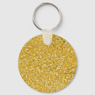 Porte-clés Motif PURE GOLD Splatter + votre texte