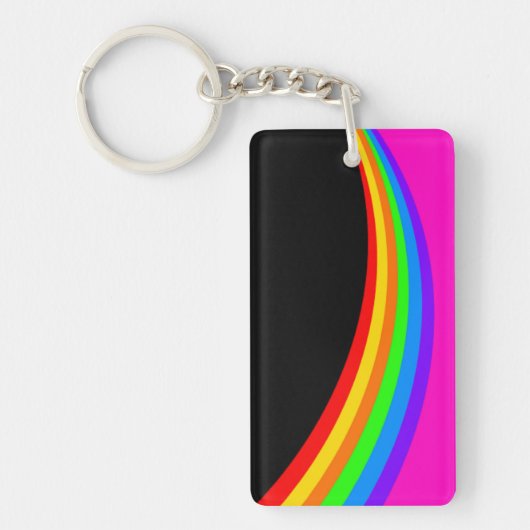 PORTE-CLÉS MOTIF RAINBOW (Devant)