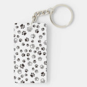 Porte-clés Motif répété des pattes de chat (Dos)