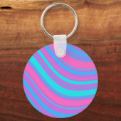 Porte-clés Motif rétro Wavy (Recto)