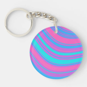 Porte-clés Motif rétro Wavy