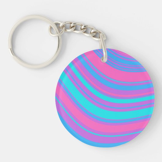 Porte-clés Motif rétro Wavy (Devant)