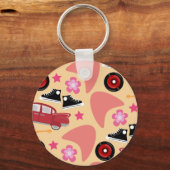 Porte-clés Motif Rockin Pink Cinties (Recto)