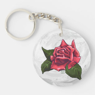Porte-clés Motif rose