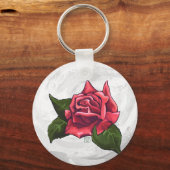 Porte-clés Motif rose (Recto)