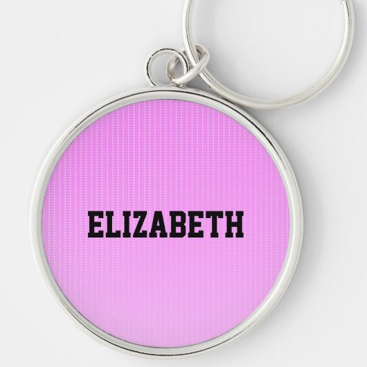 Porte-clés Motif rose points blancs (Devant)