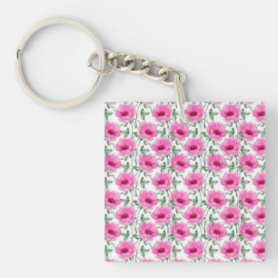 Porte-clés Motif Roses Rouges Floral-55501