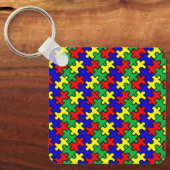 Porte-clés Motif sans couture de puzzle (Recto)