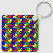 Porte-clés Motif sans couture de puzzle (Dos)